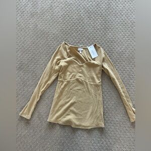 Isabel Maternity by Ingrid & Isabel Tan Long Sleeve Top